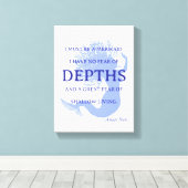 Mermaid Quote Canvas Afdruk (Insitu (Houten vloer))