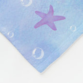 Mermaid Redhead Underwater Fish Fantasy Cute Fleece Deken (Hoek)