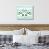 Mermaid Riding Zee Serpent Thunder_Cove Canvas Afdruk (Insitu (Slaapkamer))