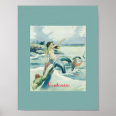 Mermaid Riding Zee Serpent Thunder_Cove Poster (Voorkant)