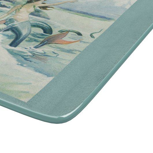 Mermaid Riding Zee Serpent Thunder_Cove Snijplank (Hoek)