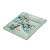 Mermaid Riding Zee Serpent Thunder_Cove Tegeltje (Zijkant)