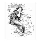 Mermaid Rubber Art Stamp Rubberstempel (Afrduk)