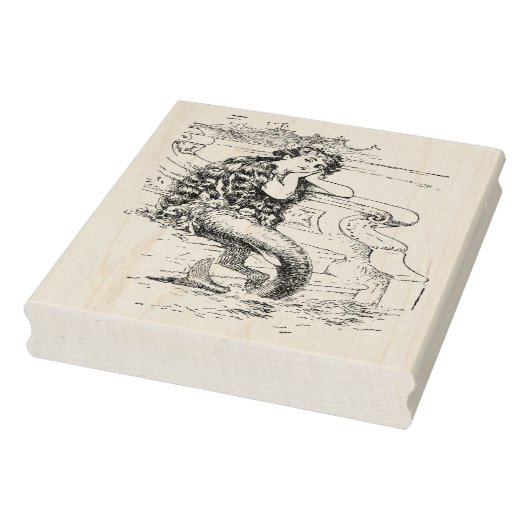 Mermaid Rubber Art Stamp Rubberstempel (Stempel)
