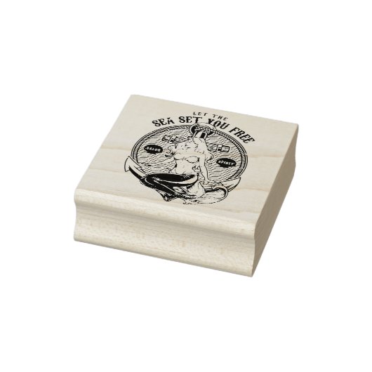 Mermaid Rubberstempel (Stempel)