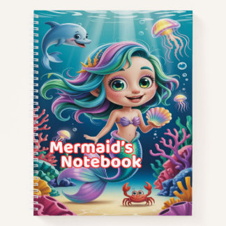 Mermaid’s Notebook – Mooie schoolschrift voor kind Notitieboek