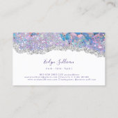 Mermaid Scale Glitter Sequin Visitekaartje (Achterkant)