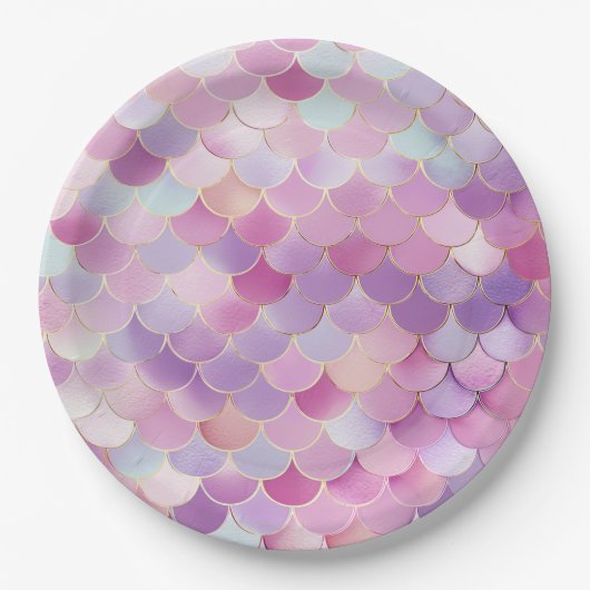 Mermaid Scales Birthday Party Bord (Voorkant)