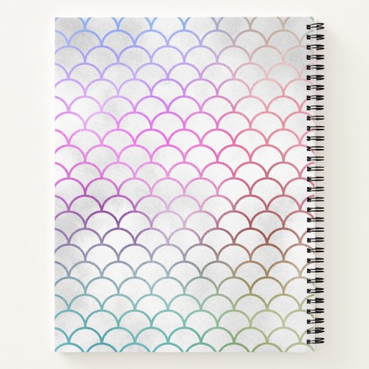 Mermaid Scales Carnet scolaire (Dos)