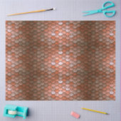 Mermaid Scales Decoupage Background Salmon 2 Tissuepapier (Craft)