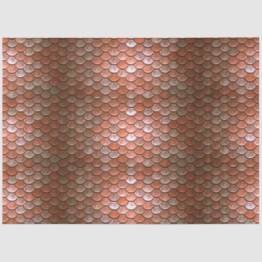 Mermaid Scales Decoupage Background Salmon 2 Tissuepapier (Voorkant)