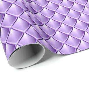 Mermaid Scales Lavender Paarse Dragon Skin Cadeaupapier