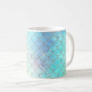 Mermaid Scales Ocean Faux Koffiemok