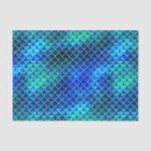 Mermaid Scales Pattern Blue ID600 Tissuepapier (Voorkant)