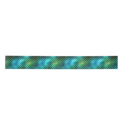 Mermaid Scales Pattern Green ID600 Lint (Voorkant)