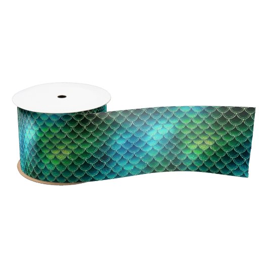 Mermaid Scales Pattern Green ID600 Lint (Spoel)