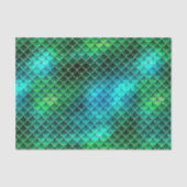 Mermaid Scales Pattern Green ID600 Tissuepapier (Voorkant)