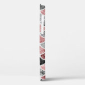 Mermaid Scales Silver Handgeschreven Naam Roze Case-Mate iPhone Case (Achterkant / Links)