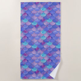 Mermaid Scales Vibrant WC Multi 4 Strandlaken