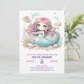 Mermaid se demande s'il a dévoilé une invitation B (Debout devant)