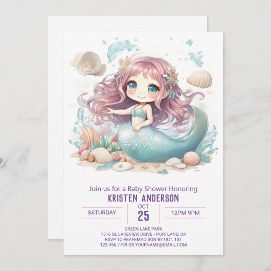 Mermaid se demande s'il a dévoilé une invitation B (Devant / Derrière)