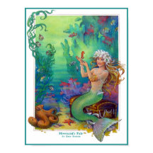 Mermaid, Seahorse en Octopus Original Art