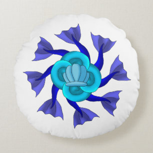 Mermaid/Seahorse Tails Iznik 1 Rond Kussen