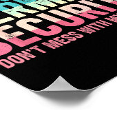 Mermaid Security Don't Mess With My Mermaid Father Poster (Hoek)