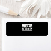Mermaid Security Funny Swimming Lessen Etiket (Insitu)