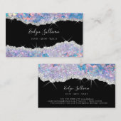 Mermaid sequin visitekaartje (Voorkant / Achterkant)