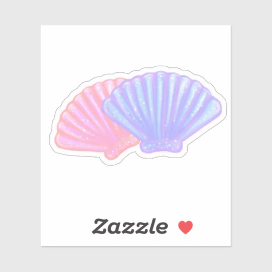 MERMAID Shells Sticker (Vel)
