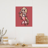 Mermaid Shelly Poster (Keuken)