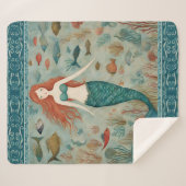 Mermaid Sherpa Deken (Voorkant (horizontaal))