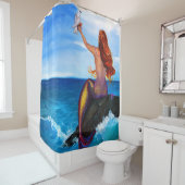 Mermaid Shower Curtain Bath Douchegordijn (In situ)