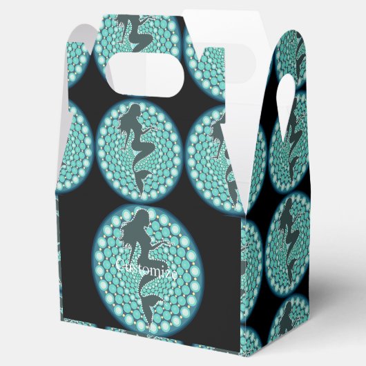 Mermaid Silhouette in Bubbles Thunder_Cove Bedankdoosjes (Geopend)