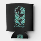 Mermaid Silhouette in Bubbles Thunder_Cove Blikjeskoeler (Achterkant)