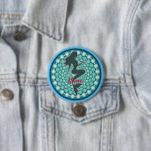 Mermaid Silhouette in Bubbles Thunder_Cove Button (In situ)