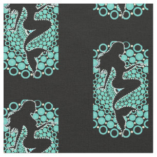 Mermaid Silhouette in Bubbles Thunder_Cove  Stof