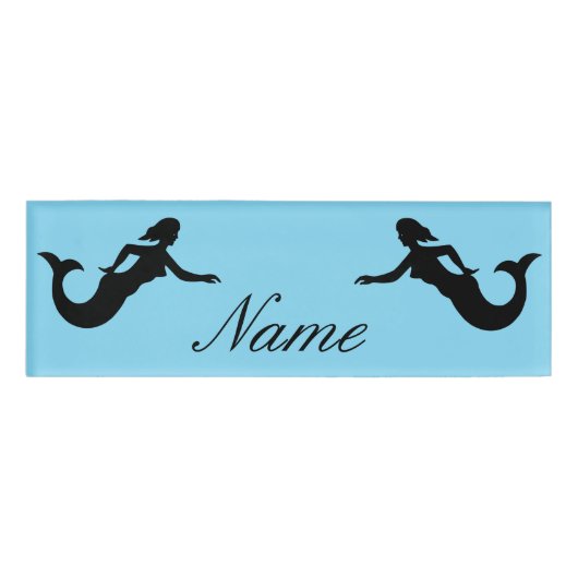 Mermaid Silhouette Thunder_Cove Naambadge (Voorkant)