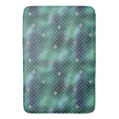 Mermaid Silver Blauwgroen Ocean Glitz Badmat (Voorkant Verticaal)