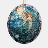 Mermaid Sisters Keramisch Ornament (Links)