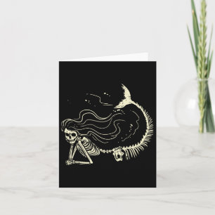 Mermaid Skeleton Halloween Costume Women Girls Kaart