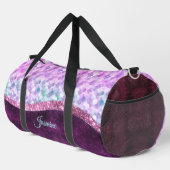 Mermaid skin roink Silver Glitter monogram Plunjezak (Rechterhoek)