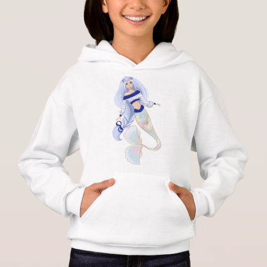 Mermaid Snow Maiden Enfant capuche (Devant)