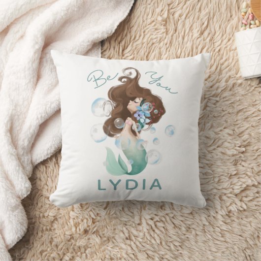 Mermaid Soit Tu Jets Oreiller (Couverture)