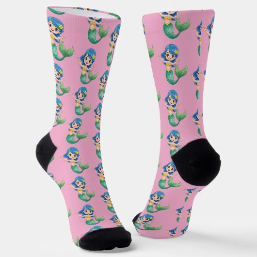 Mermaid Sokken (Gebogen)
