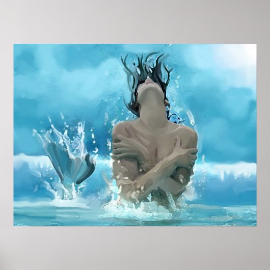 Mermaid speelt poster (Voorkant)