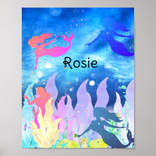 Mermaid speelt poster