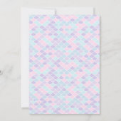 Mermaid Splash 2nd Birthday  Kaart (Achterkant)