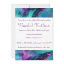 Mermaid Splash Abstract Baby shower